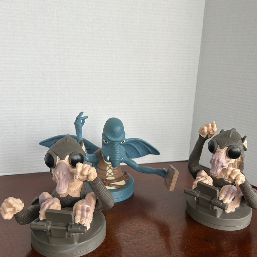 Star Wars Taco Bell/Pizza Hut/KFC One Watto and Two Sebulba Drink Toppers